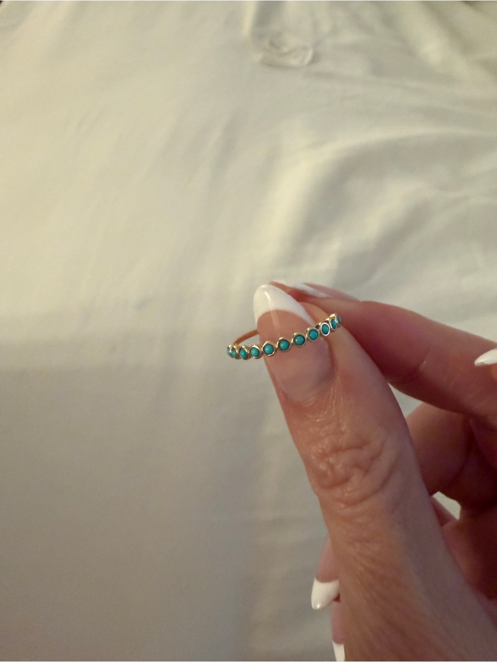 Gorjana 14K Gold Classic Turquoise Ring - Picture 3 of 4